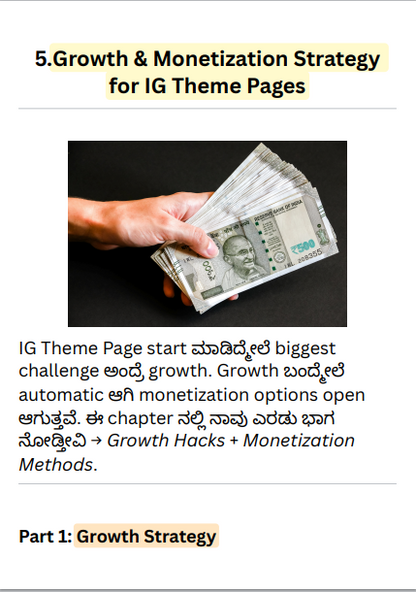 Instagram Money Earning Book